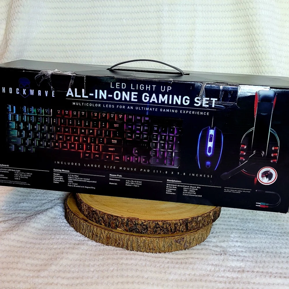 NEW Shockwave LED PC Gaming Set